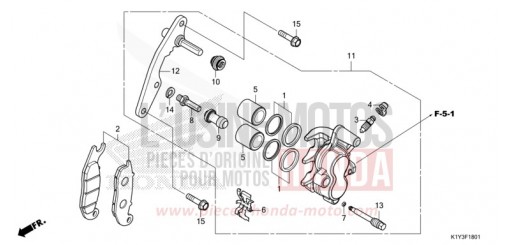 VORDERRAD-BREMSSATTEL (WW125A) WW125AM de 2021